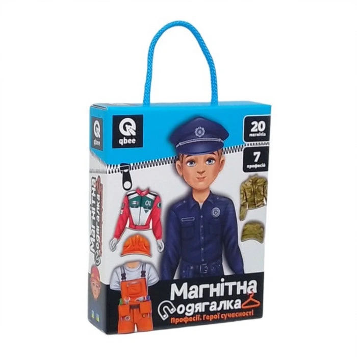 Дитяча магнітна гра "Професії герої сучасності" QB600-004, 20 магнітів 7 професій — Qbee