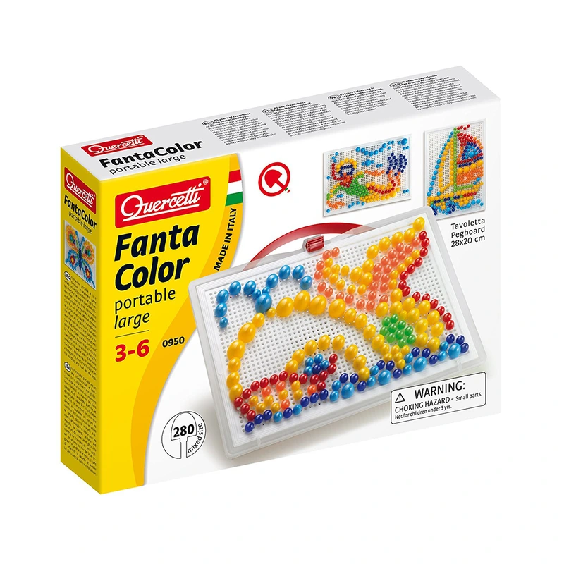 Набір - ДЛЯ ЗАНЯТЬ МОЗАЇКОЮ (10-15-20 мм фішки (280 шт.) + дошка 28х20, переносний)