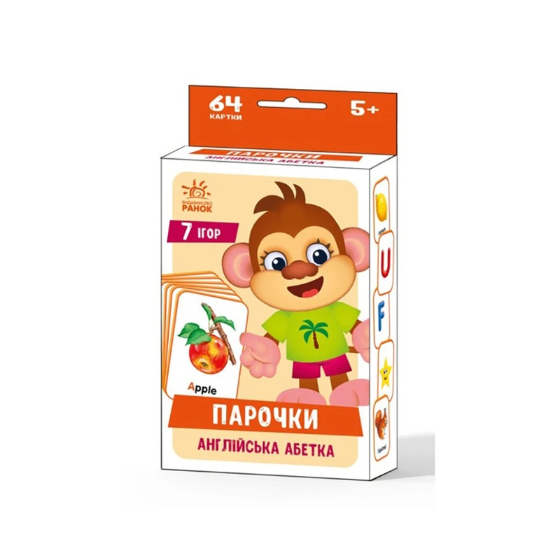 Настільна гра Парочки: Англійський алфавіт 1392002, 7 ігор — Ranok Creative