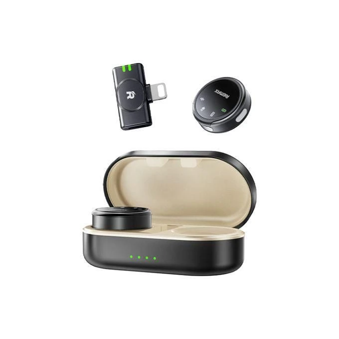 Бездротова мікрофонна система REMAX K16 dual-mic (Lightning) Black — Remax