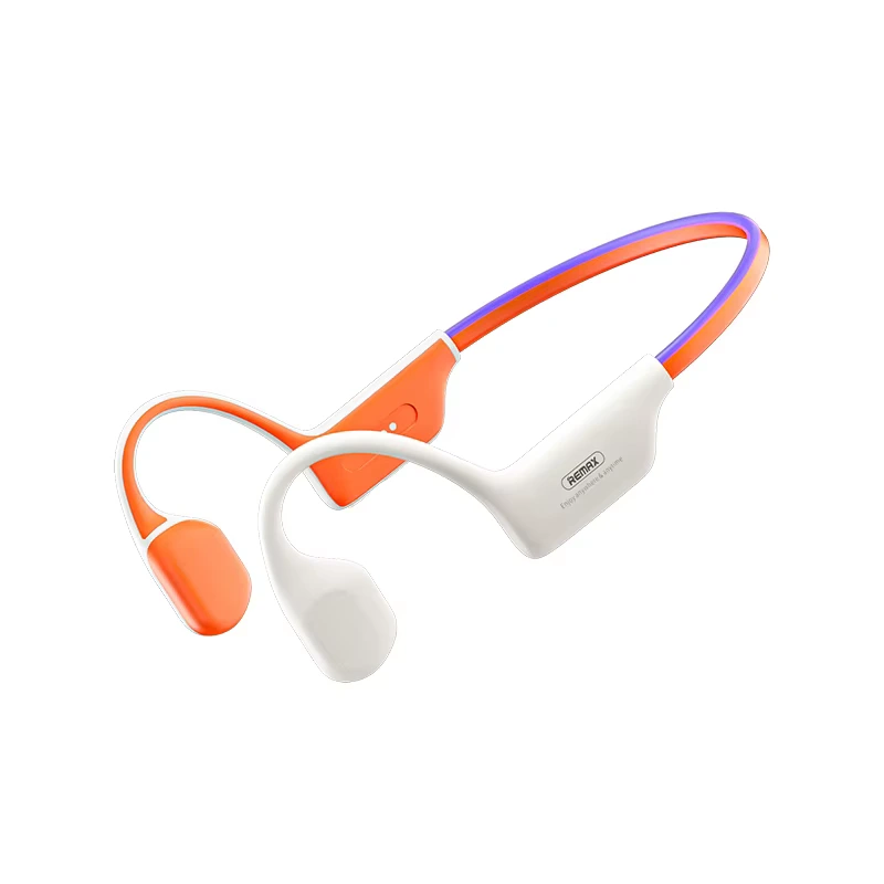 Бездротові спортивні навушники REMAX RB-S11 Yvton Series Wireless Sports Bone Conduction Headphones with colorful lighting effects, IP68, Orange — Remax