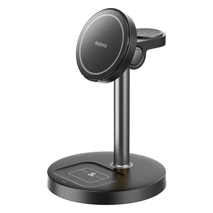 Бездротовий зарядний пристрій REMAX 20.5W upgrade free desktop magnetic 3 in 1 wireless charger  CW01 Black