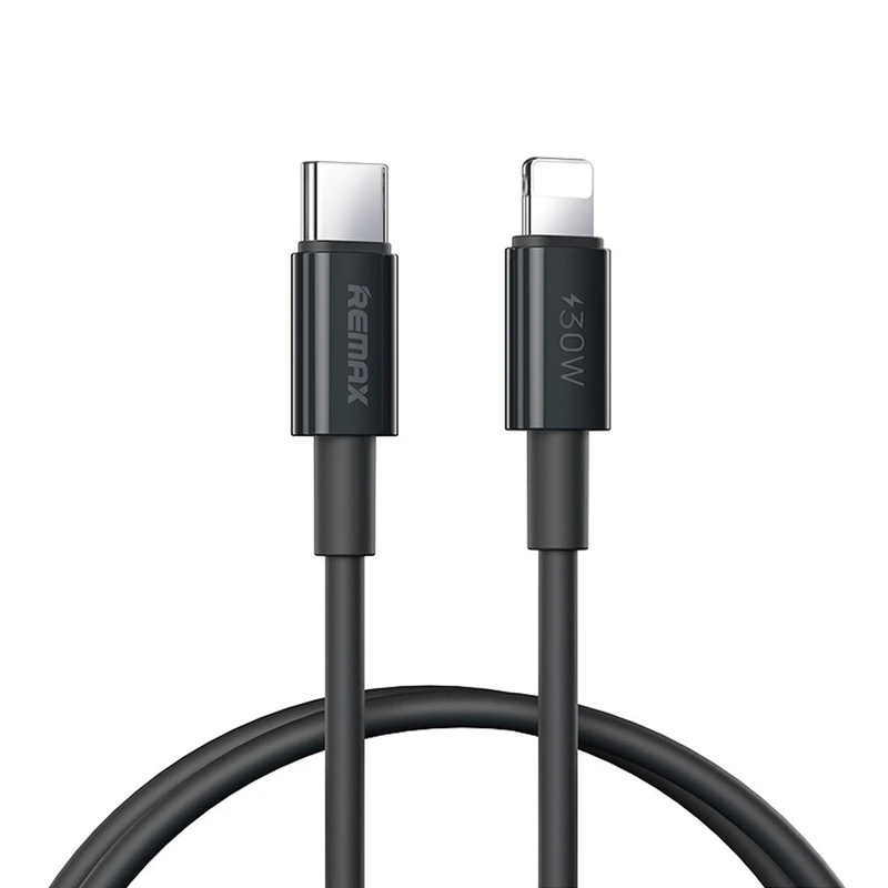Кабель REMAX  Dofon Series 30W PD Fast Charging  Data Cable 1M RC-C026  (C-L) Black — Remax