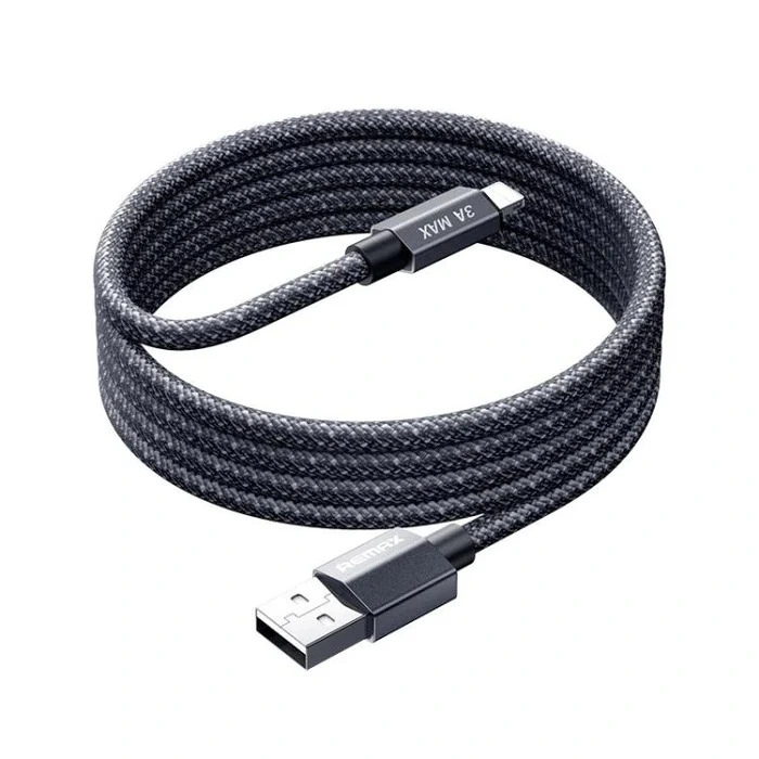 Кабель REMAX Phantom  aluminum alloy light fast charging braided data cable 1.2M CB01(A-L) — Remax