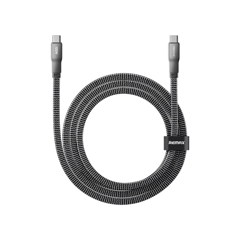 Кабель REMAX Pisces Series  Zinc Alloy Braided Data Cable CB37 1.2M (C-C) 100W