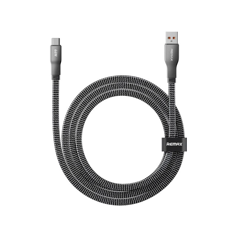 Кабель REMAX Pisces Series  Zinc Alloy Braided Data Cable CB37 1.2M (A-C)-66W — Remax