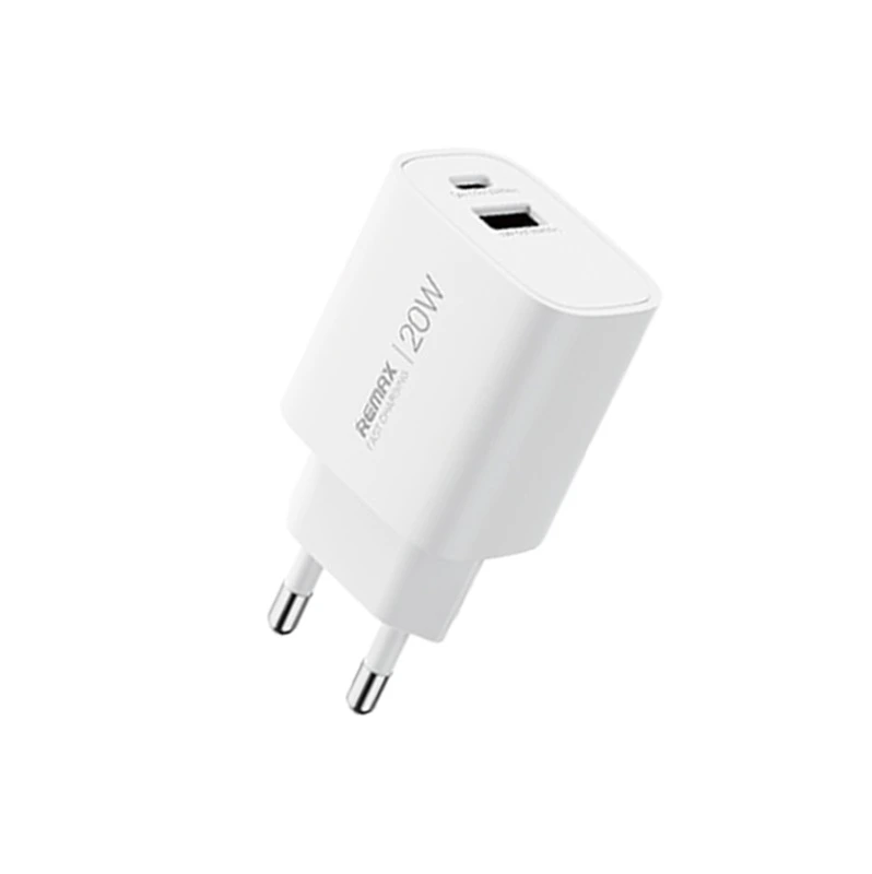 Мережевий зарядний пристрій REMAX GaN Fast Charging Charger A+C U187-AC20W EU