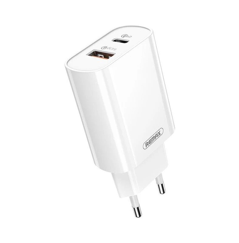 Мережевий зарядний пристрій REMAX Jane Series QC3.0+PD 20W GaN Fast Charger  RP-U37 EU-White