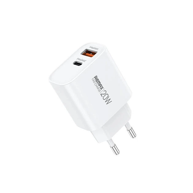 Мережевий зарядний пристрій REMAX Kiddy Series 20W A+C Fast Charger RP-U120 EU-White