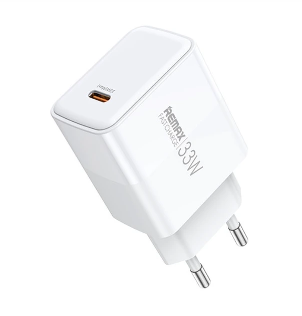 Мережевий зарядний пристрій REMAX Kiddy Series 33W 1C Fast Charger RP-U121 EU-White