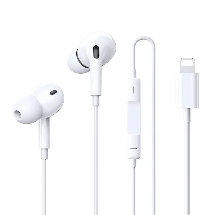 Навушники дротові REMAX Wired Earphones for Music and Call  RM-575/a/i (Lightning) White — Remax
