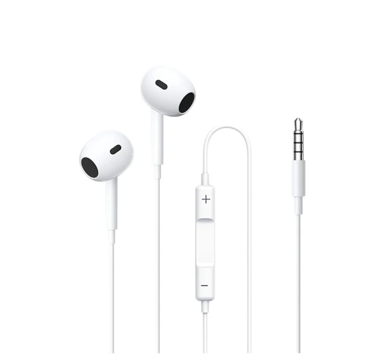 Навушники дротові REMAX Wired Earphones for Music and Call  RM-570/a/i (3.5mm) White — Remax