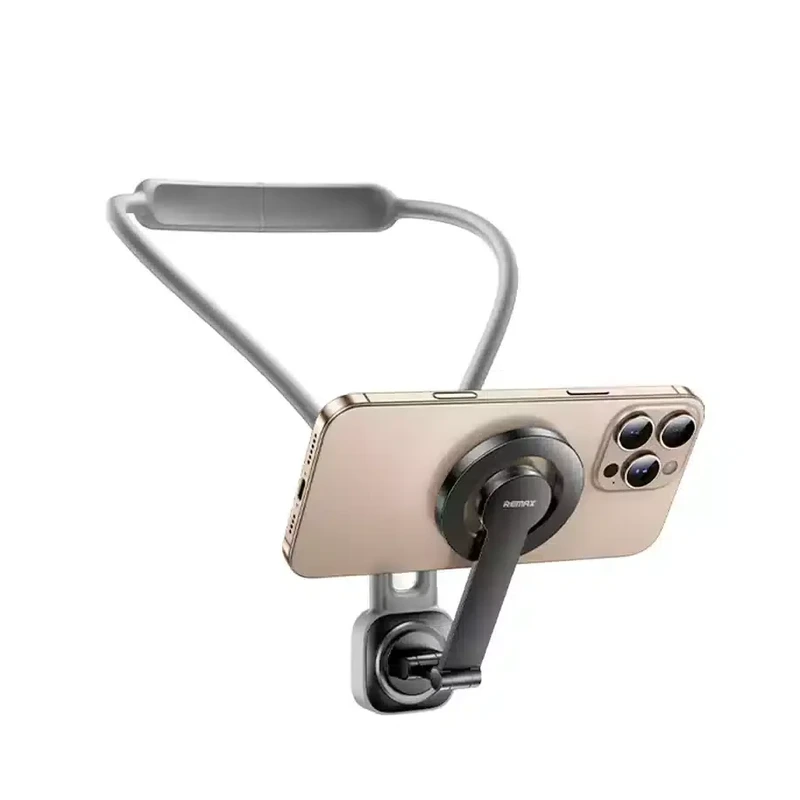 Тримач "REMAX First perspective neck  magnetic phone holder RM-C56" Grey — Remax