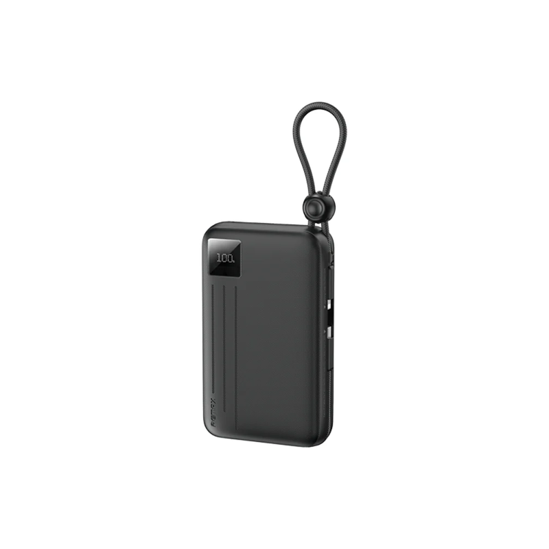 Зовнішній акумулятор REMAX 22.5W Dual cables fast charging power bank 20000mAh FC-15 Black — Remax