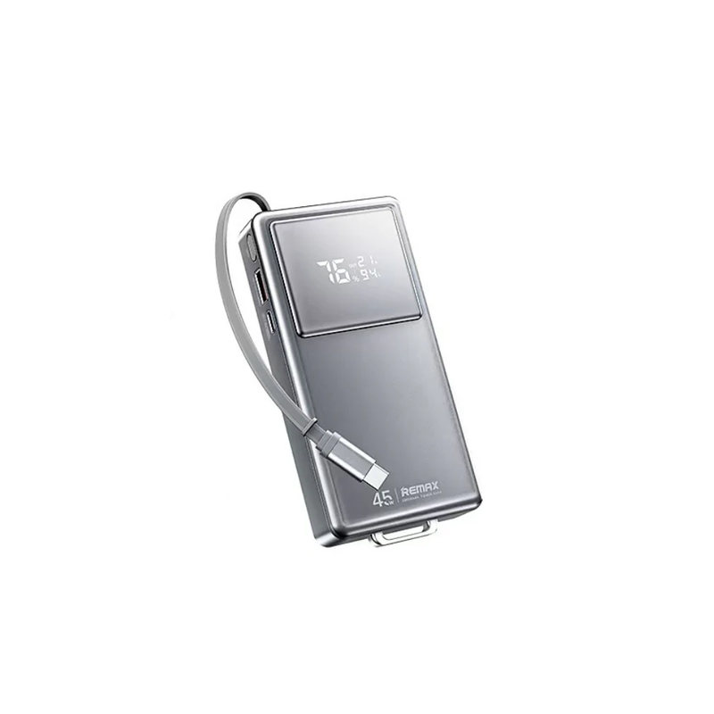 Зовнішній акумулятор REMAX 45W fast chaging Type-C telescopic cable power bank 20000mAh FCP-30 Tarnish — Remax