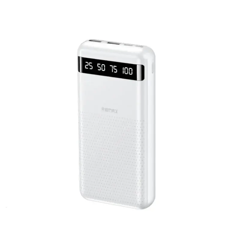 Зовнішній акумулятор REMAX Hintom 2.4A Fast Charging Power Bank 20000mAh RPP-11 White — Remax