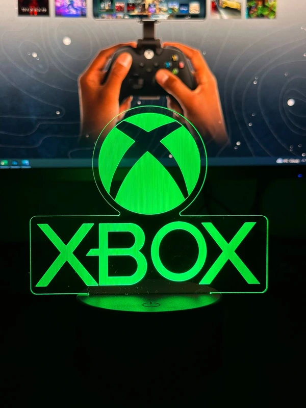 Світильник настільний RGB 3D + пульт (Xbox) Lux — RGB Led