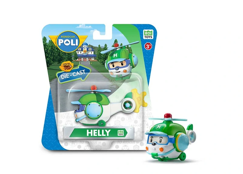 МЕТАЛЕВА КОЛЕКЦІЙНА МАШИНКА РОБОКАР ХЕЛЛІ DIE CAST — Robocar POLI