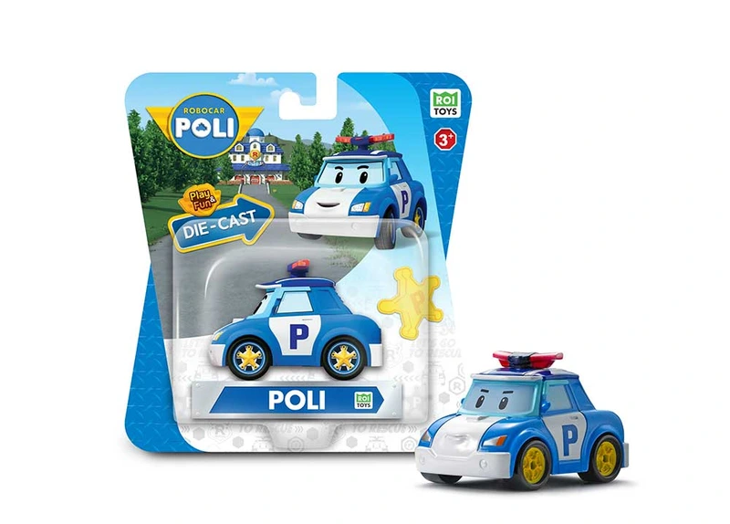 Металева колекційна машинка Робокар Полі DIE CAST (MRT-0600) — Robocar POLI