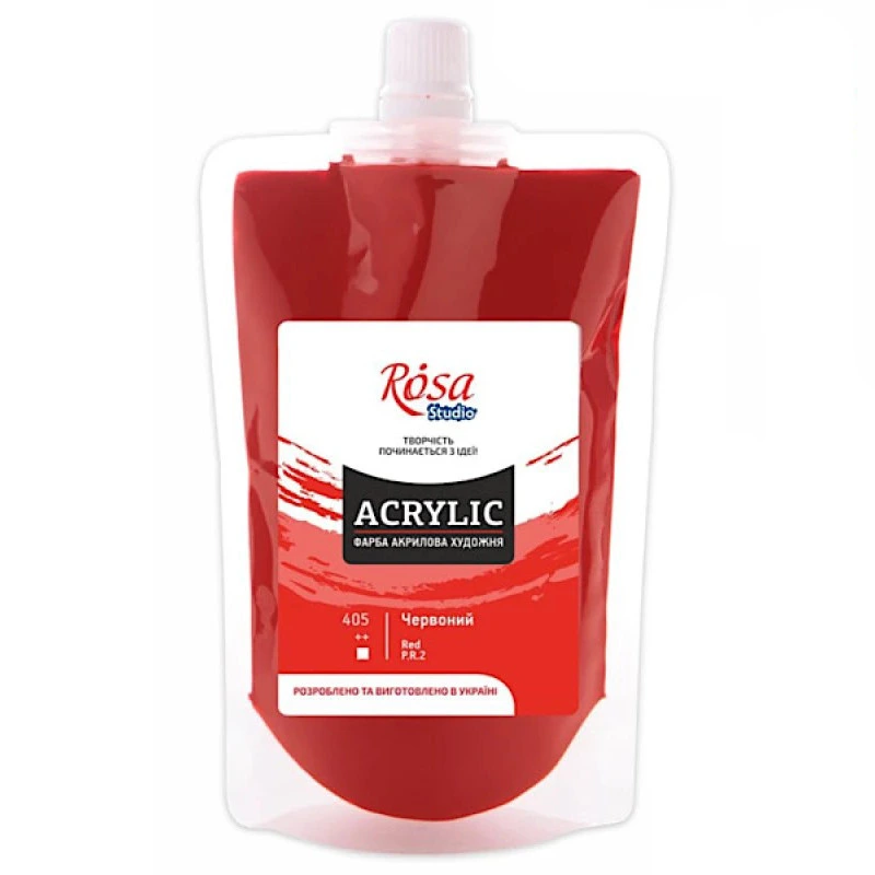 Фарба акрилова Червона 323200405 (код 405), 200 мл
