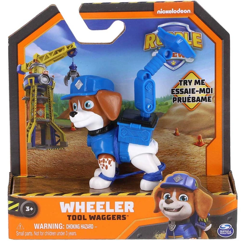 Кремез і команда: колекційна фігурка цуценяти Викрута з механічною функцією — Rubble & Crew