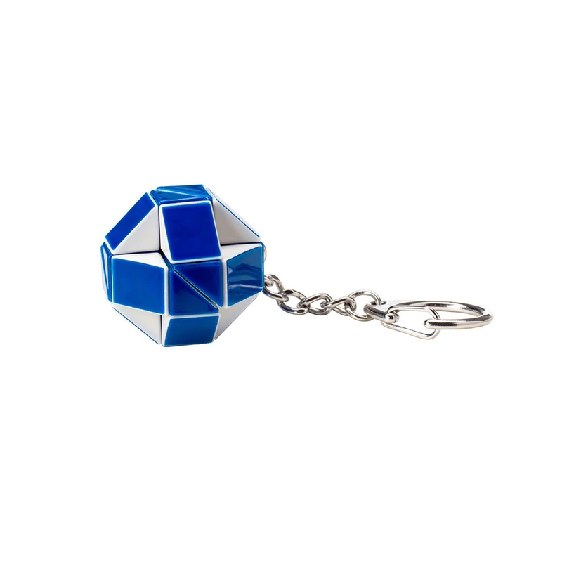 Міні-головоломка RUBIK'S - ЗМІЙКА БІЛО-БЛАКИТНА (з кільцем) — Rubik's