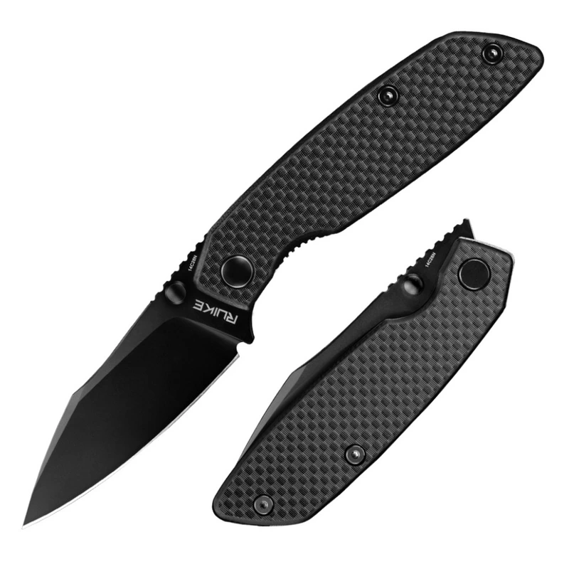 Ніж складаний туристичний Ruike P746-CB2, (8 см) 14C28N / G10 чорний — Ruike
