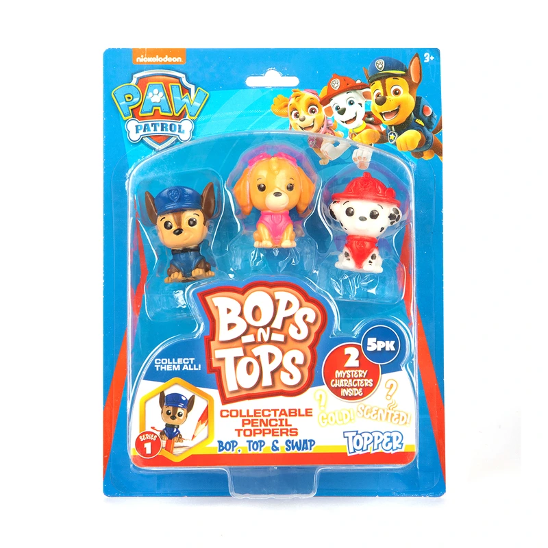 Набір колекційних фігурок-топерів SAMBRO серії "Bop n Tops" – ЩЕНЯЧИЙ ПАТРУЛЬ (5 фігурок, в асорт.)