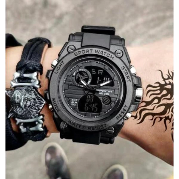 Чоловічий спортивний водостійкий тактичний годинник Sanda Tattoo