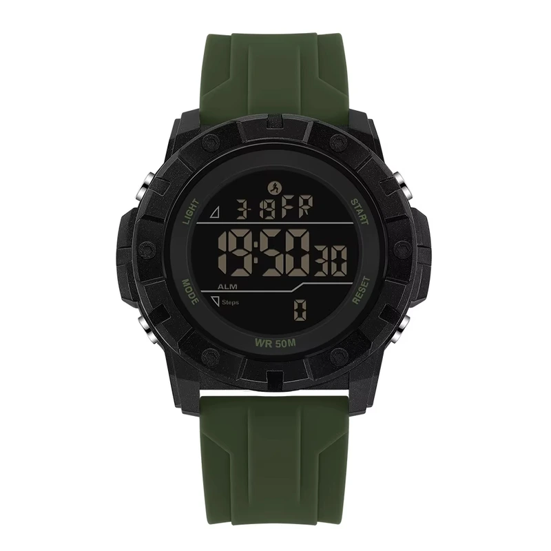 Тактичний годинник Sanda 2193 Army Green з водонепроникністю 5 ATM та підсвічуванням — Sanda