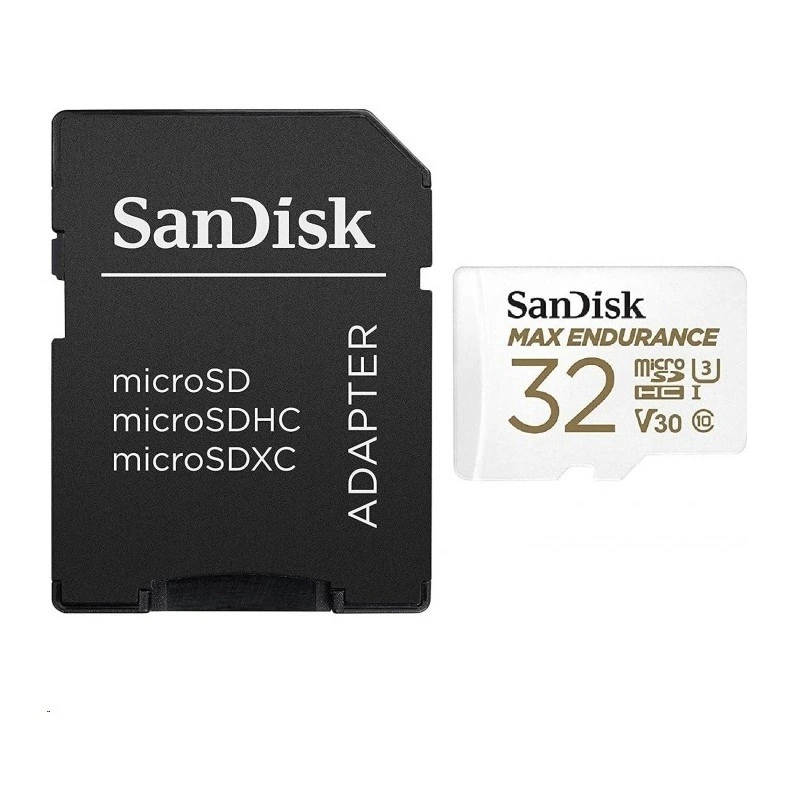 Карта пам'яті microSDHC (UHS-1 U3) SanDisk Max Endurance 32Gb class 10 V30 (100Mb/s) (adapterSD) — SanDisk
