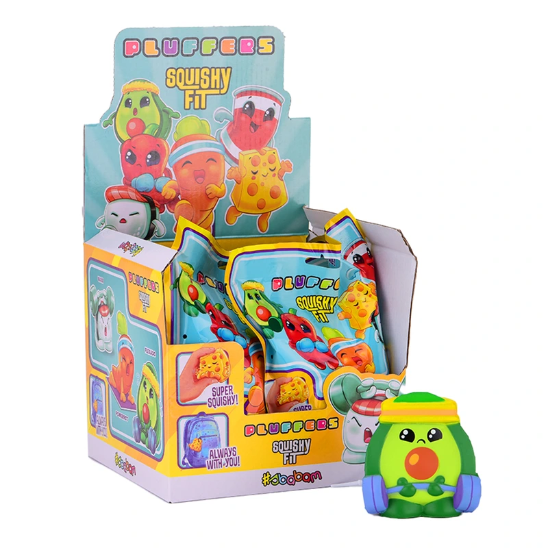 Дисплей іграшок-сквішів – СПОРТИВНІ СМАКОЛИКИ (6 шт.) — #sbabam