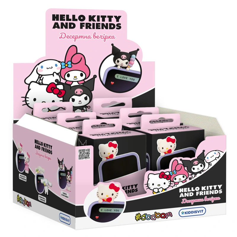 Дисплей колекційних іграшок серії "Hello Kitty" – ДЕСЕРТНА ВЕЧІРКА (12 шт.) — #sbabam