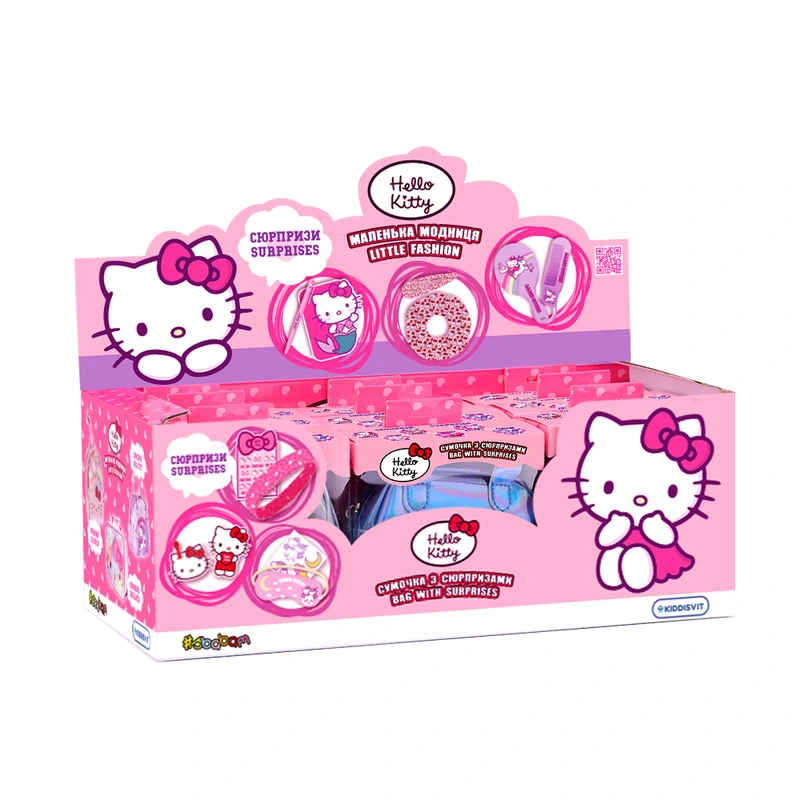Дисплей колекційних сумок-сюрпризів HELLO KITTY – МАЛЕНЬКА МОДНИЦЯ (9 шт.)