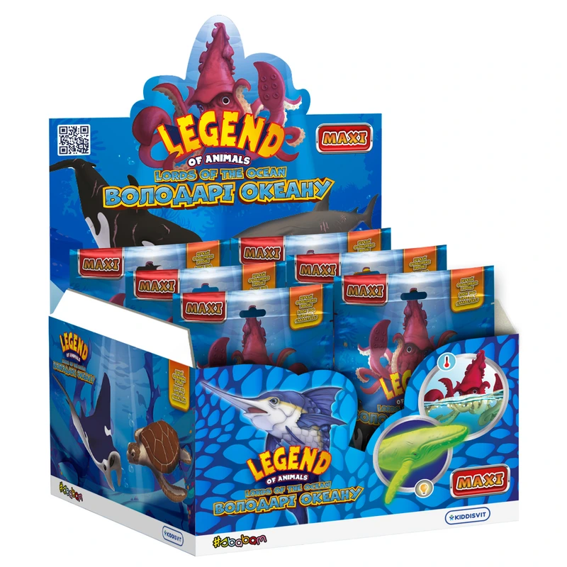 Дисплей стретч-іграшок у вигляді тварини – ВОЛОДАРІ ОКЕАНУ (10 шт.) — #sbabam