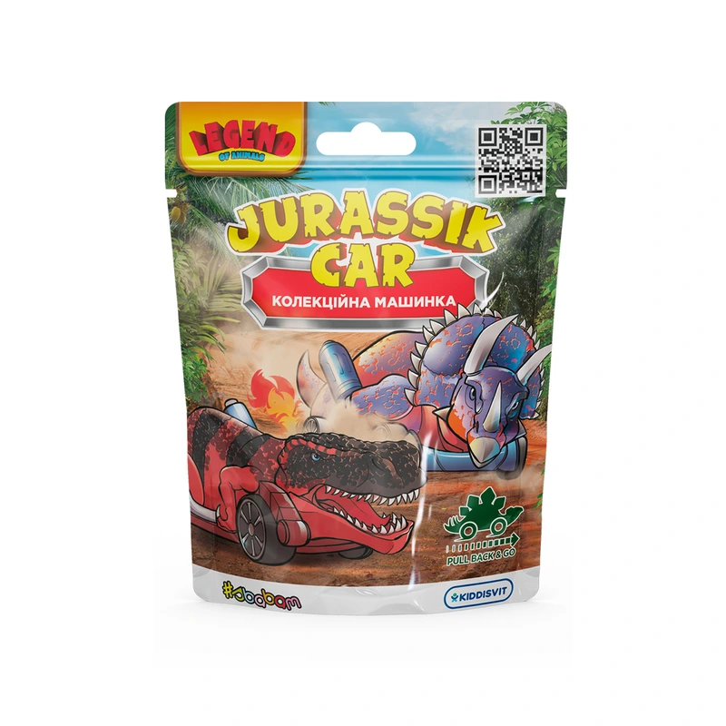 Колекційна машинка - JURASSIK CAR (у диспл.) — #sbabam