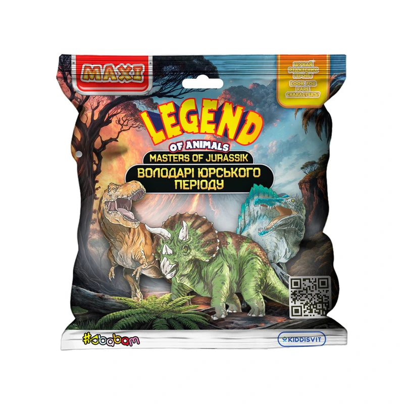 Стретч-іграшка у вигляді тварини серії LEGEND OF ANIMALS МАКСІ – ВОЛОДАРІ ЮРСЬКОГО ПЕРІОДУ — #sbabam