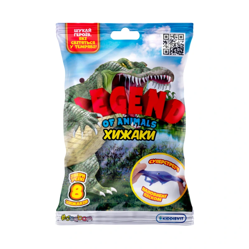 Стретч-іграшка у вигляді тварини LEGEND OF ANIMALS – ХИЖАКИ (в диспл.) — #sbabam