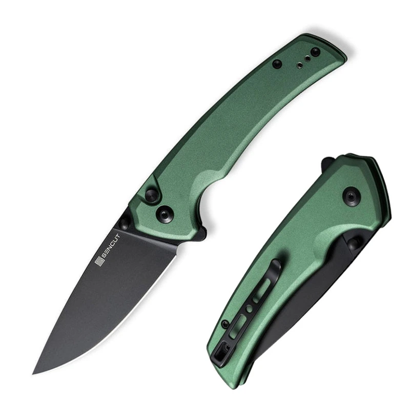 Ніж складаний туристичний Sencut Serene, (8.8 см) D2 / Aluminum зелений