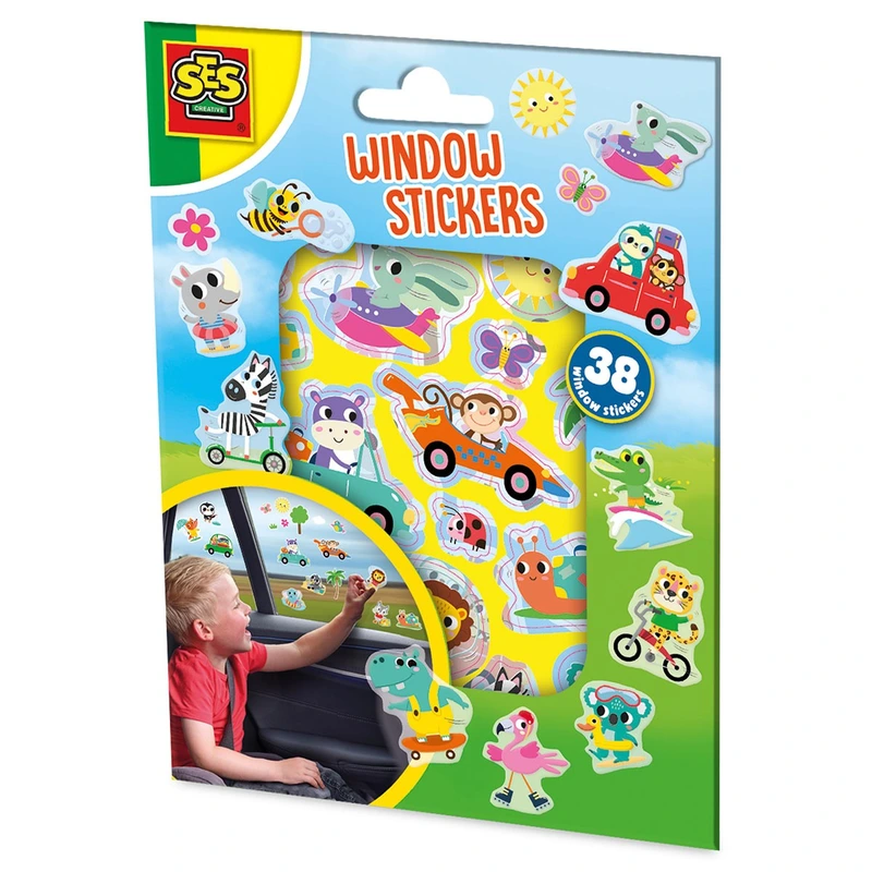 Набір наліпок на вікна – ВЕСЕЛІ ТВАРИНИ — SES Creative