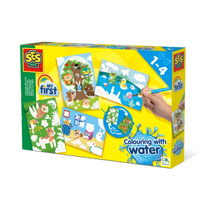 Набір для творчості серії "My first" - ВОДНІ МАЛЮНКИ "ТВАРИНИ" (картки, пензлик)