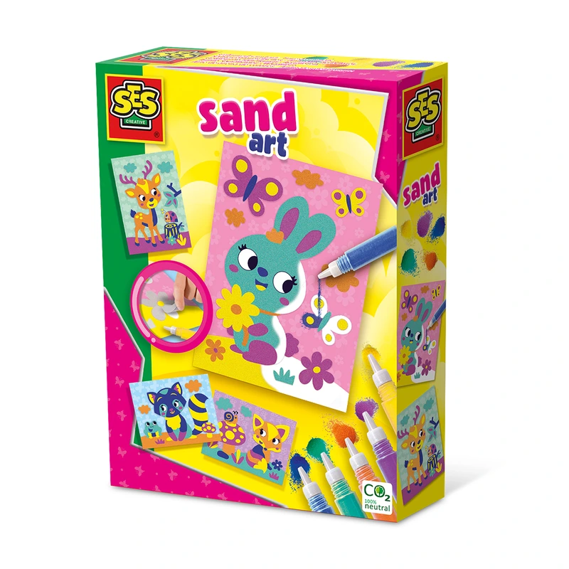 Набір для творчості з кольоровим піском – ЛІСОВІ ТВАРИНИ