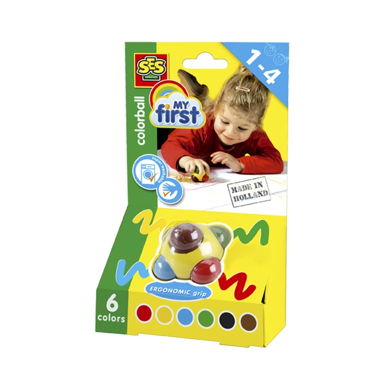 Олівець-кулька серії "My first" – ЧАРІВНА КУЛЬКА (6 кольорів в одному корпусі)