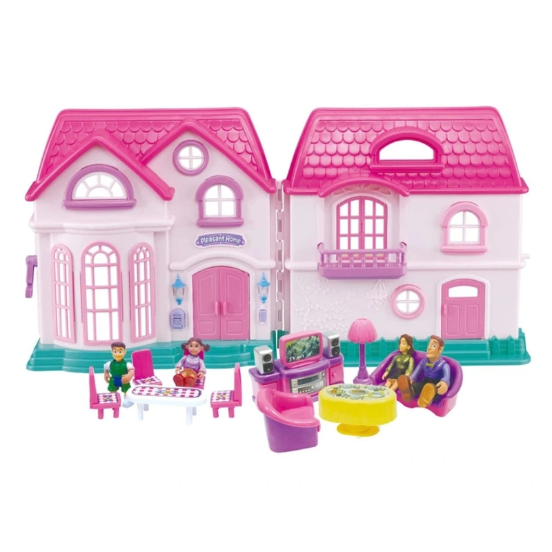 Будиночок для ляльок 16428 великий подвійний — SHUN FENG LONG