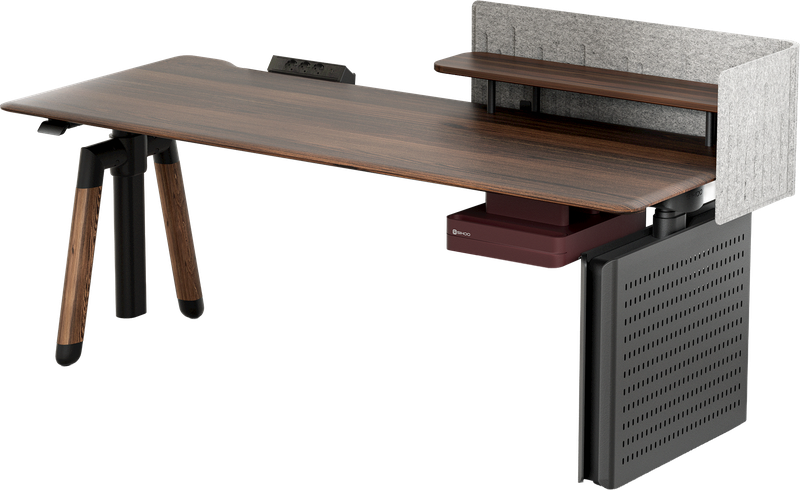 Комп’ютерний стіл з електрорегулюванням висоти Sihoo D07 1.8m Walnut/Black — Sihoo