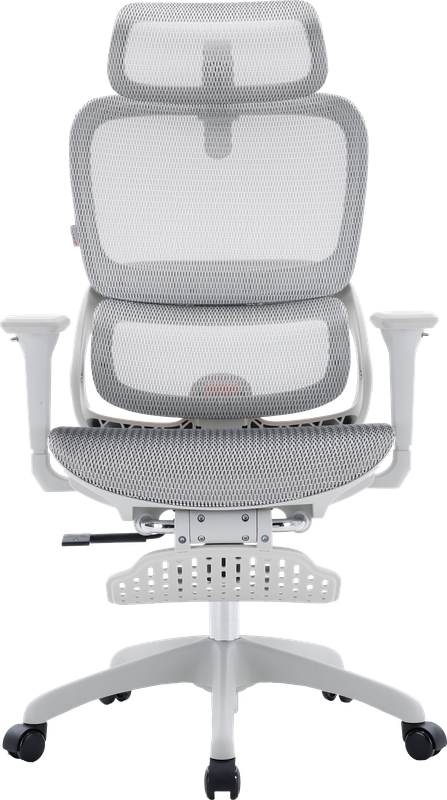 Крісло ергономічне офісне Sihoo B100 Mesh White з підставкою для ніг