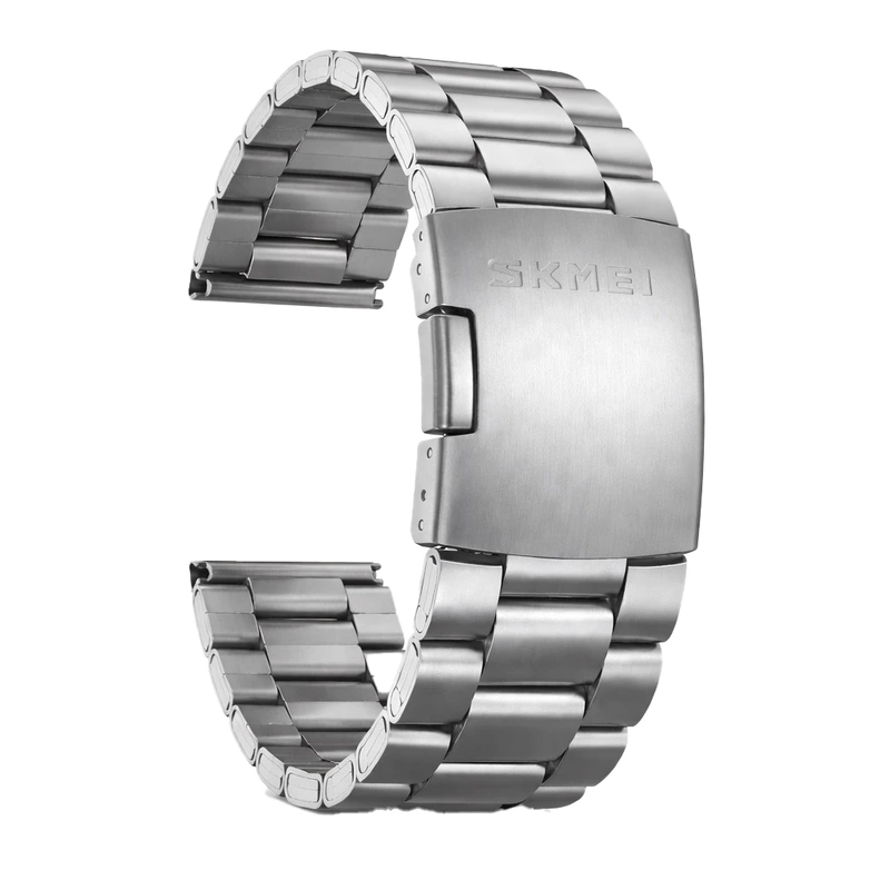 Металевий браслет для Skmei 1975 Silver сріблястий сталевий ремінець