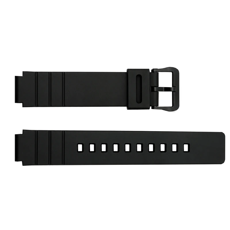 Ремінець для годинника Skmei 2108 All Black чорний полімерний браслет для спортивних моделей