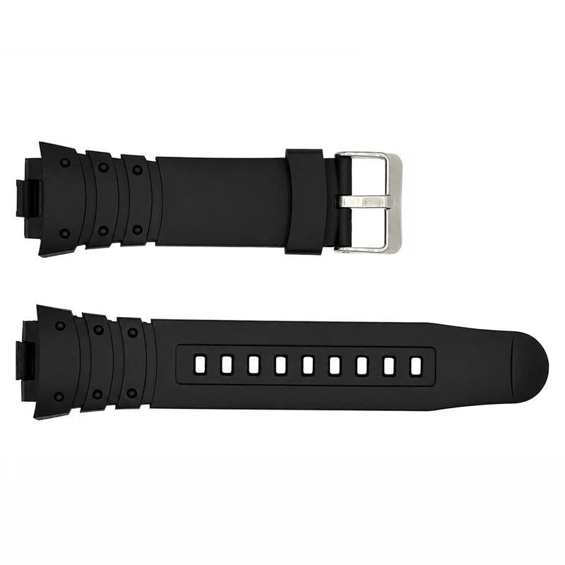 Ремінець для годинника Skmei 2304 Black-White силіконовий чорно-білий змінний