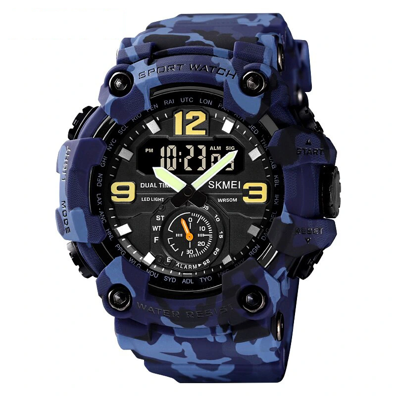 Чоловічий годинник Skmei 1637 Blue-Military — Skmei